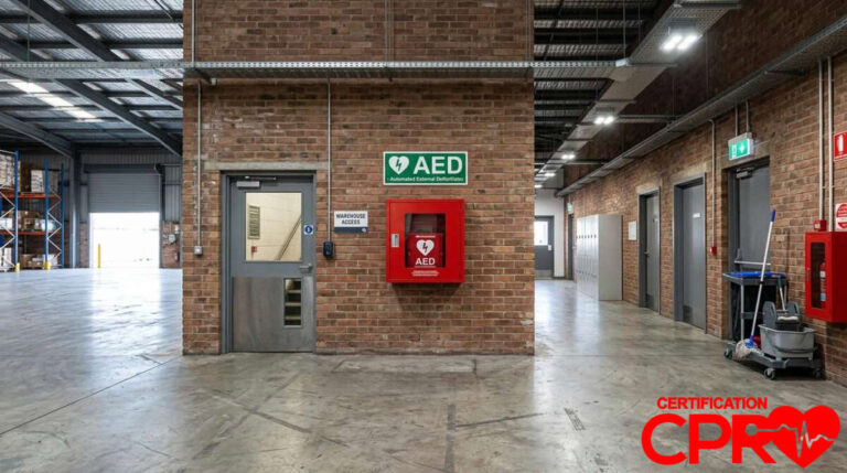 AED Emergency Equipment in Jacksonville Facility.