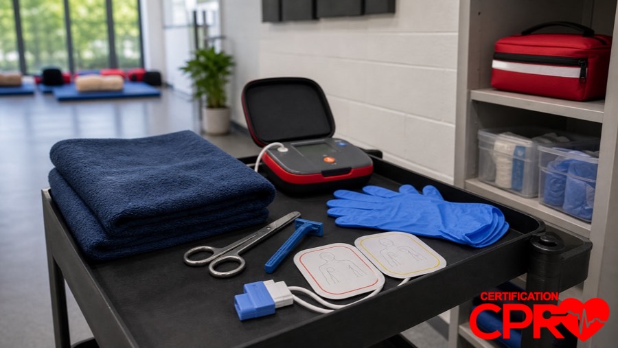 AED training supplies for special situations in CPR classes in Jacksonville.