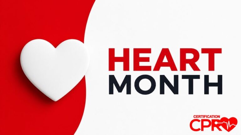 Heart Month awareness graphic for CPR readiness in Jacksonville.