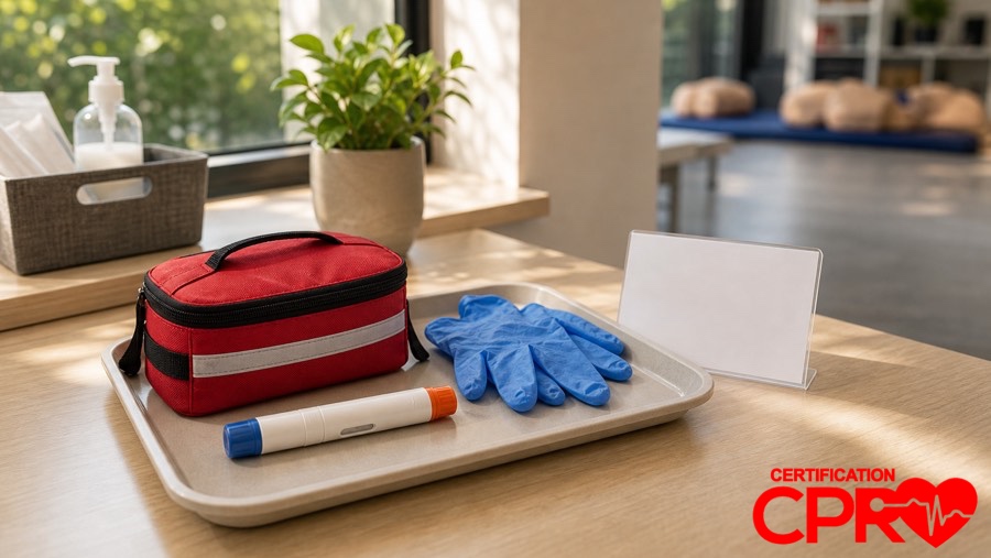 Anaphylaxis first aid training supplies for CPR and First Aid classes in Jacksonville.