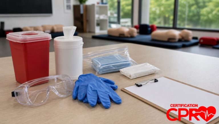 Bloodborne pathogens training supplies for CPR certification classes in Jacksonville.